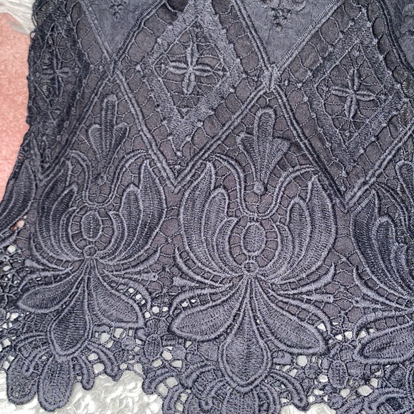 Anthropologie Black Lace Skirt - Picture 6 of 11